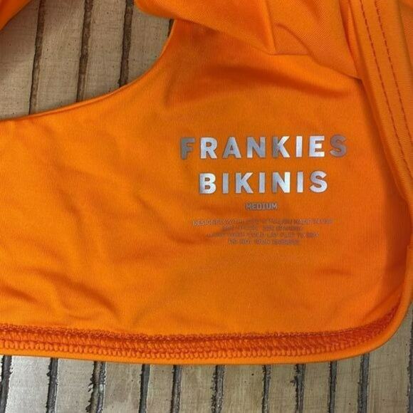 Frankie’s Bikini Top Super Soft Orange New Retails: $95 - Picture 2 of 4